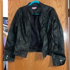Faux leather jacket